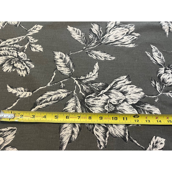 3 yds Magnolia Home Stan Cathell ANTEBELLUM 54" Decorator Fabric | Gray Floral - Picture 15 of 16